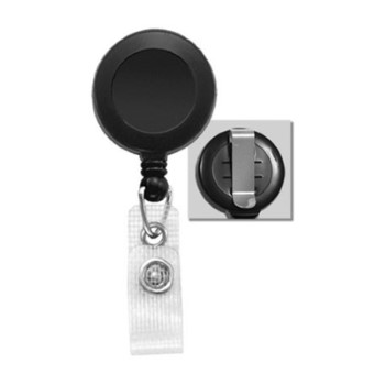 Round Badge Reel with Reinforced Vinyl Strap and Clip