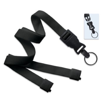 5/8" Polyester Lanyard with Breakaway and Quick Release (Split Ring)