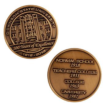 1.5" Brass Challenge Coin (No Color Fill)