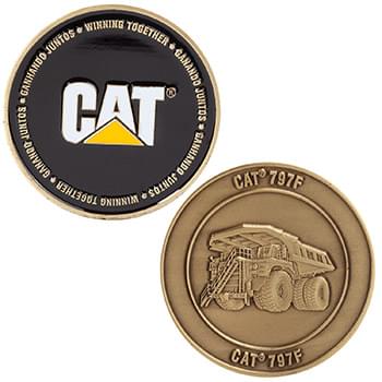 1.75" Zinc Challenge Coin (4 Colors on 1 Side)