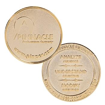 2" Zinc Challenge Coin (No Color Fill)