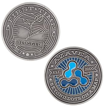 2.5" Zinc Challenge Coin (4 Colors on 1 Side)
