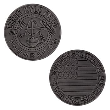 3" Zinc Challenge Coin (No Color Fill)