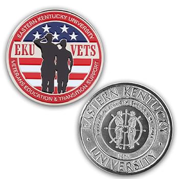 3" Zinc Challenge Coin (4 Colors on 1 Side)