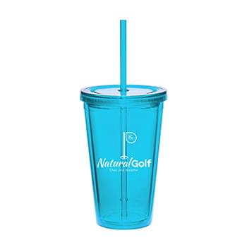 16 oz. Day Tripper Double-Wall Acrylic Tumbler (1 Color Imprint)