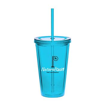 16 oz. Day Tripper Double-Wall Acrylic Tumbler (2 Color Imprint)