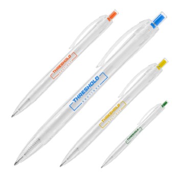 CrystalView Recycled Plastic Pen (1 Color Imprint)