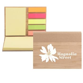 Bamboo Sticky Notepad (Full Color Imprint)