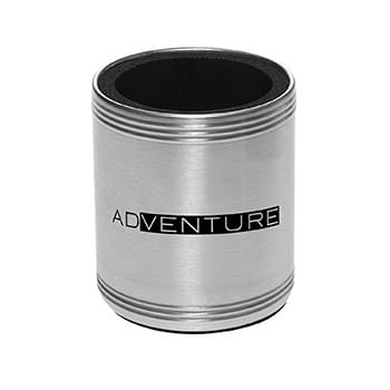 Stainless Steel Caliber Custom Can Cooler (1 Color Imprint)