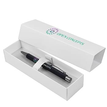 Vogue Pen with Flashlight Gift Box Set (White Box)