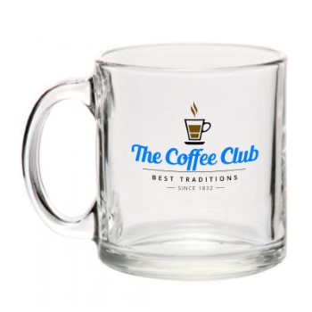 13 oz. Kona Glass Coffee Mug (Full Color Imprint)
