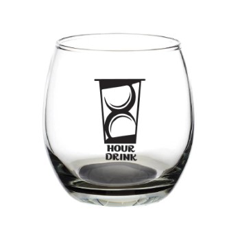 11.5 oz. Mikonos Stemless Wine Glass (1 Color Imprint)