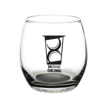 11.5 oz. Mikonos Stemless Wine Glass (2 Color Imprint)