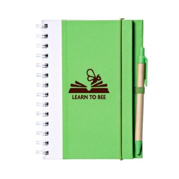 Duotone Bright Eco Notebook (1 Color Imprint)