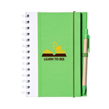 Duotone Bright Eco Notebook (2 Color Imprint)