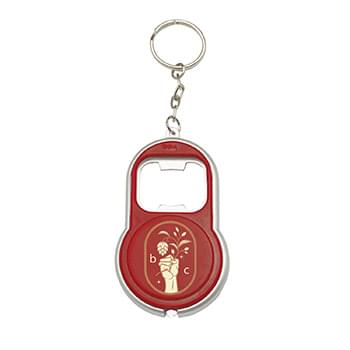 LED Keychain with Bottle Opener (2 Color Imprint)