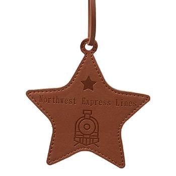 2.5" Leather Ornament
