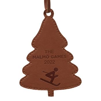 4.5" Leather Ornament