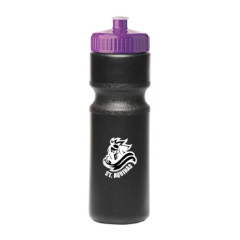 28 oz. Push-Cap Plastic Water Bottle (2 Color Imprint)