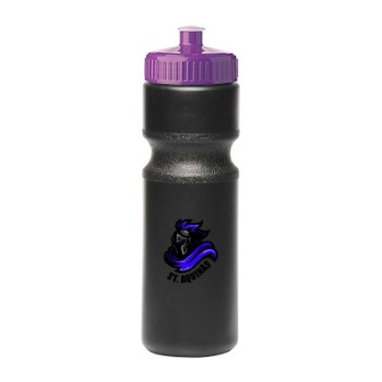 28 oz. Push-Cap Plastic Water Bottle (Full Color Imprint)