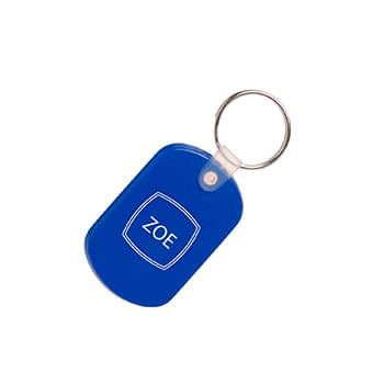 Soft Plastic Key Tag (1 Color Imprint)