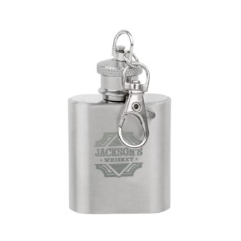 1 oz. Little Nipper Keychain Hip Flask (Engraved Imprint)
