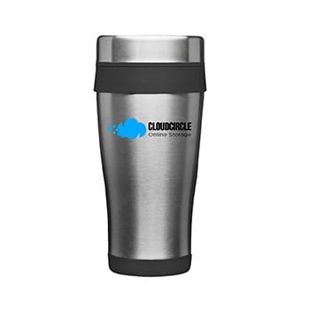 16 oz. Grab-n-Go Insulated Stainless Steel Mug (2 Color Imprint)