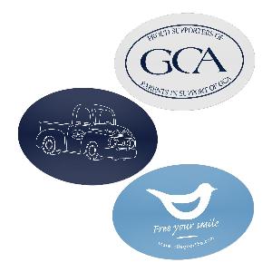 2" x 3" Oval Water-Resistant Sticker