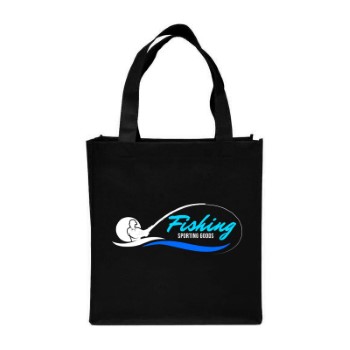 Clipper Non-Woven Grocery Tote Bag (Full Color Imprint)