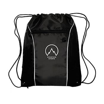 Color Flash Drawstring Backpack (1 Color Imprint)