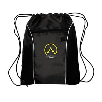 Color Flash Drawstring Backpack (2 Color Imprint)
