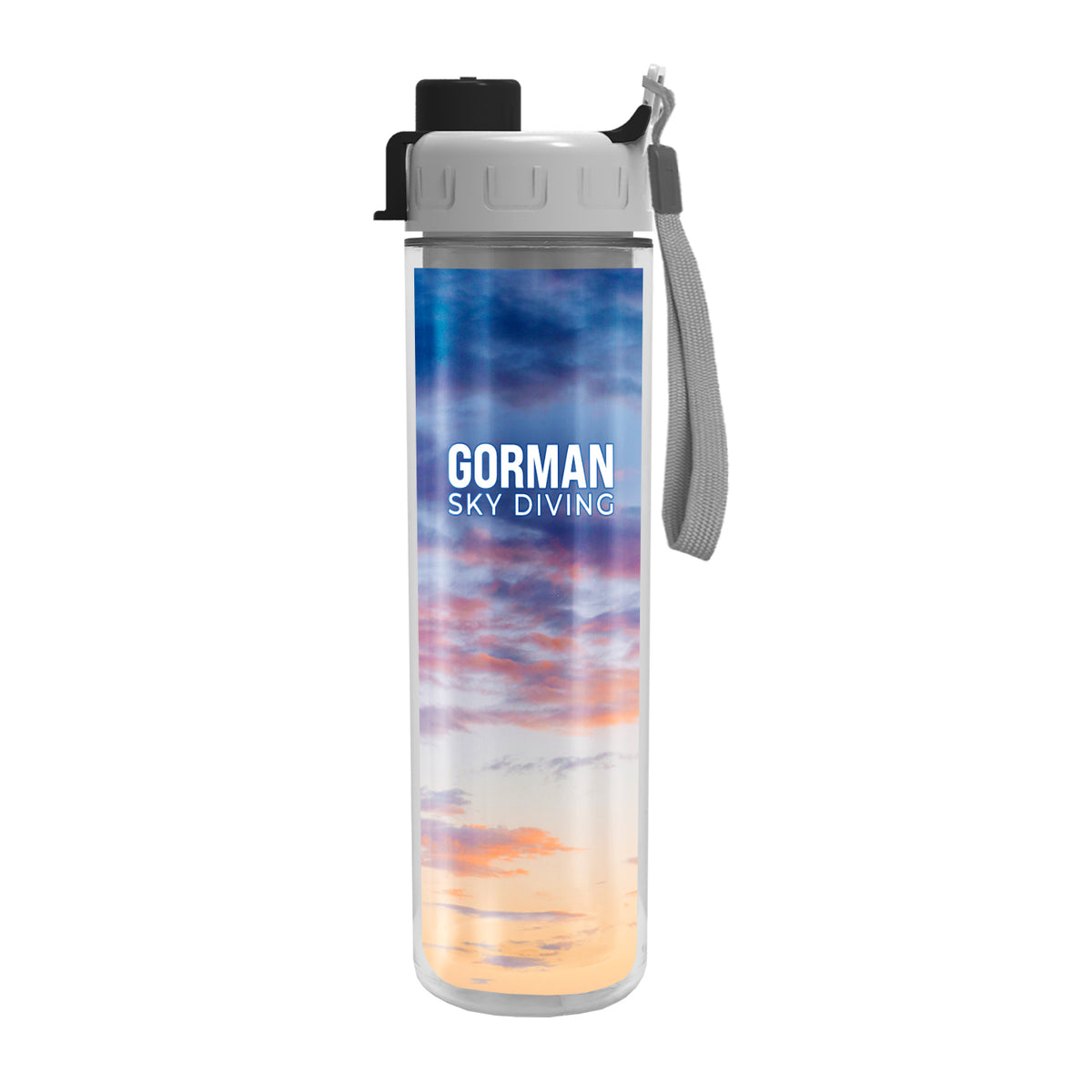 RPWB16 | 16 oz. Rouge Plastic Water Bottle (Full Color Wrap Imprint)