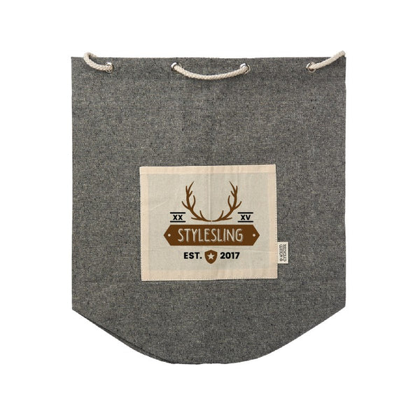 ECDB-2 | Recycled Cotton Drawstring Backpack (2 Color Imprint)