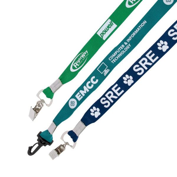 ECOFPL-34 | 3/4" Eco-Friendly Flat Polyester Lanyard