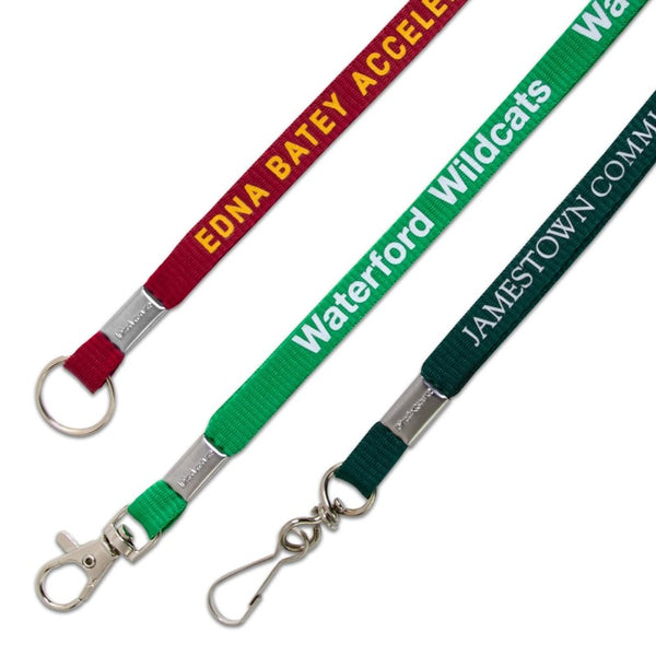 ECOFPL-38 | 3/8" Eco-Friendly Flat Polyester Lanyard