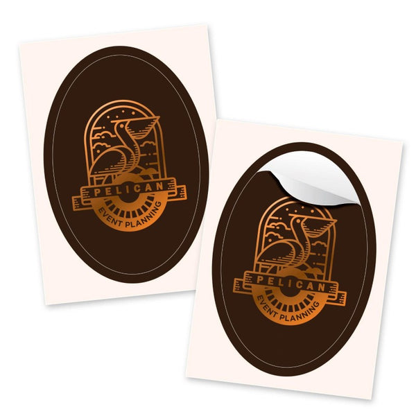 FSOV-23 | 2" x 3" Oval Foil Sticker