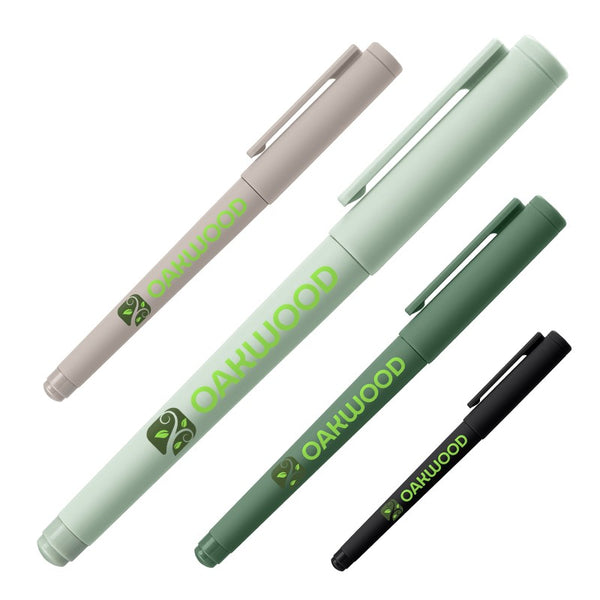 IDP-ALZ-C | Zion Recycled Plastic Gel Pen (Full Color Imprint)