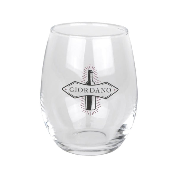 IDP-GW02-2 | 9 oz. Tulip Stemless Wine Glass (2 Color Imprint)