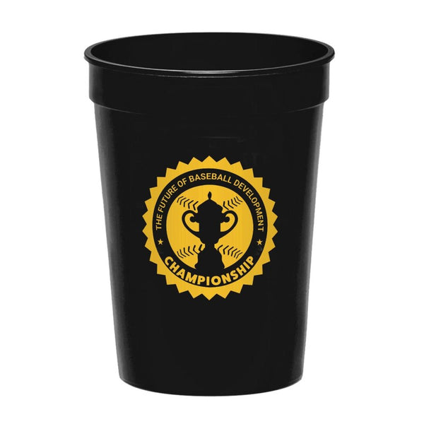 PL12-1 | 12 oz. Fanatic Plastic Stadium Cup (1 Color Imprint)