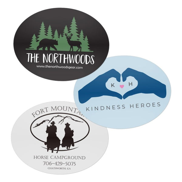 STWP-O-3X4 | 3" x 4" Oval Water-Resistant Sticker