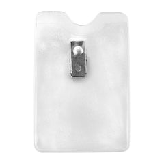 1810-1200 | 2.63" W x 3.92" H - Vertical Clear Vinyl Badge Holder (Blank)
