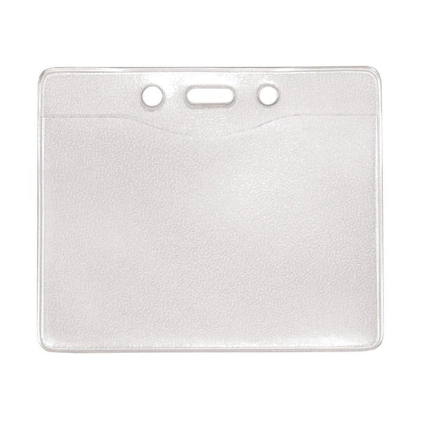 1815-1000 | 3.60" W x 3.05" H - Horizontal Clear Vinyl Badge Holder (Blank)
