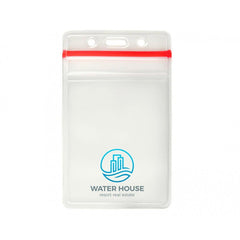 1815-1110-C | 3.00" W x 4.95" H - Vertical Resealable Badge Holder (1 Color Imprint)