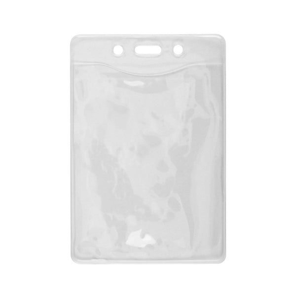 1815-1126 | 3.27" W x 4.80" H - Vertical PureClear Vinyl Badge Holder (Blank)