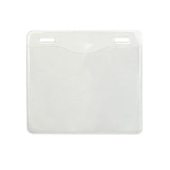 1815-1401 | 4.30" W x 3.90" H - Horizontal Clear Vinyl Badge Holder (Blank)