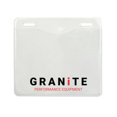 1815-1401-C | 4.30" W x 3.90" H - Horizontal Clear Vinyl Badge Holder (1 Color Imprint)