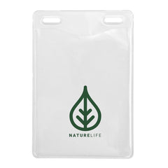1815-1451-C | 3.27" W x 4.80" H - Vertical Clear Vinyl Badge Holder (1 Color Imprint)