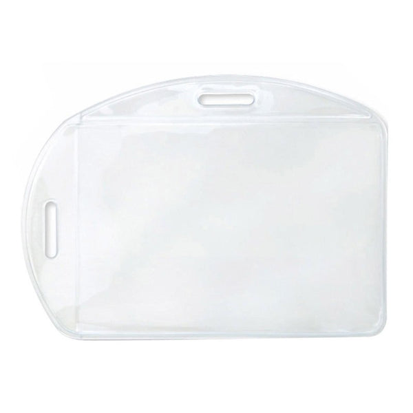 1815-1600 | 4.27" W x 3.05" H - Multi-Directional Clear Vinyl Badge Holder (Blank)