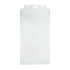 1840-1600 | 4.25" W x 8.50" H - Vertical Clear Vinyl Badge Holder (Blank)