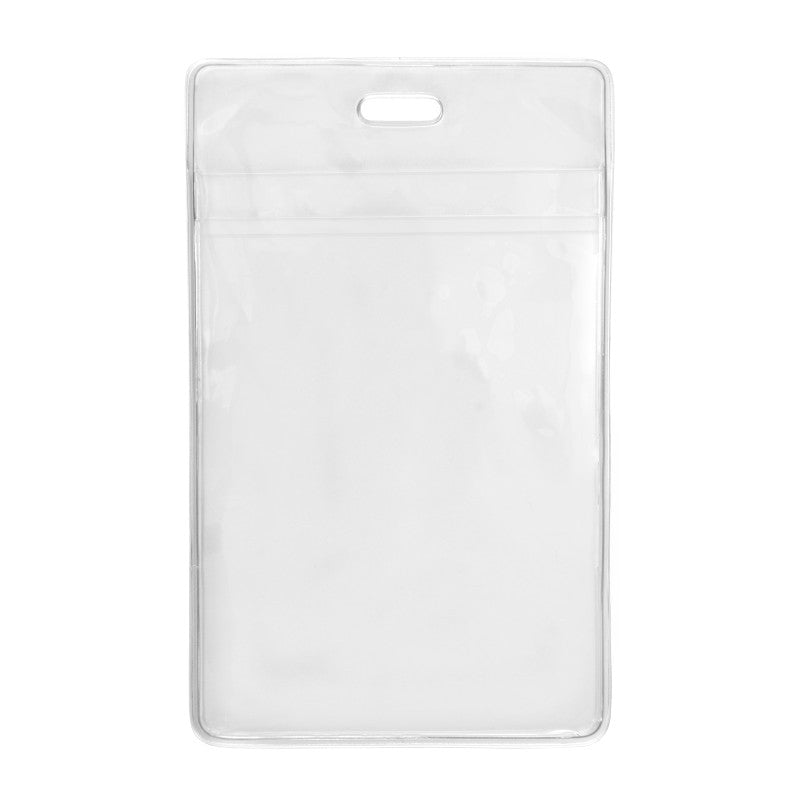 1840-1610 | 3.25" W x 5.31" H - Vertical Clear Vinyl Badge Holder (Blank)